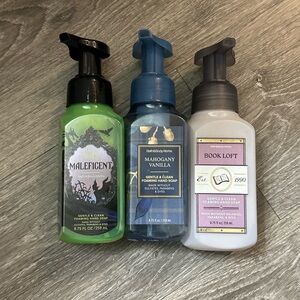 Bundle Maleficent, mahogany & Book loft Foaming Hand Soap dispenser empty.